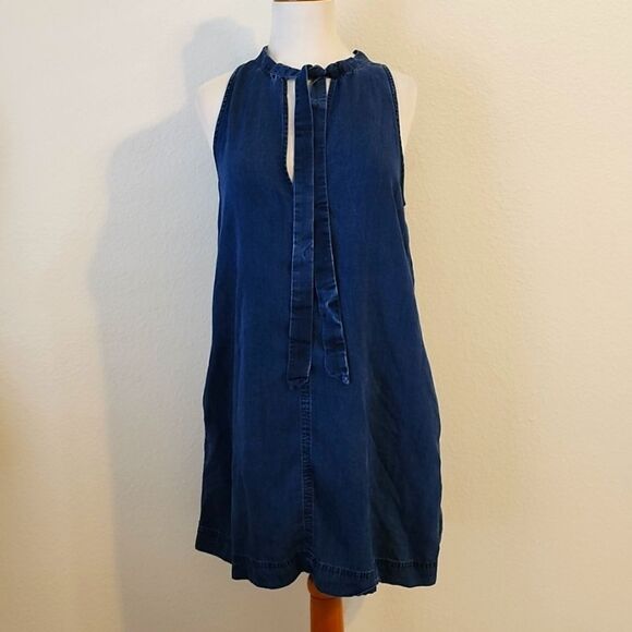 Rails • Rhiannon Chambray Mini Dress Dark Vintage small - Picture 3 of 9